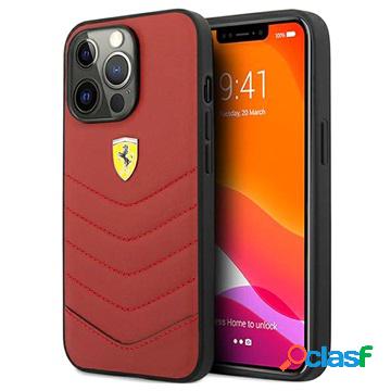 Custodia in Pelle Ferrari Off Track Quilted per iPhone 13