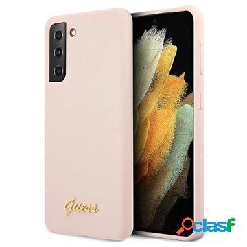 Custodia in Silicone Guess Metal Logo pour Samsung Galaxy