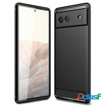 Custodia in TPU Spazzolata per Google Pixel 6a - Fibra di