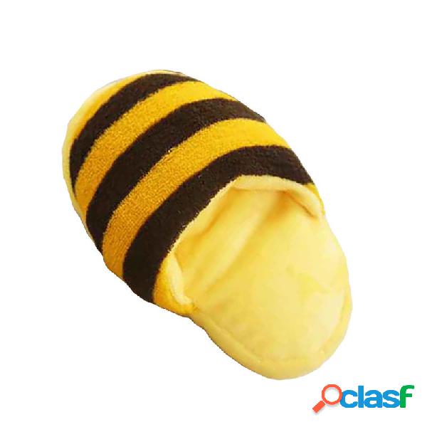 Cute Dog Toys Sound Soft Peluche Pantofole Pet Puppy Mastica