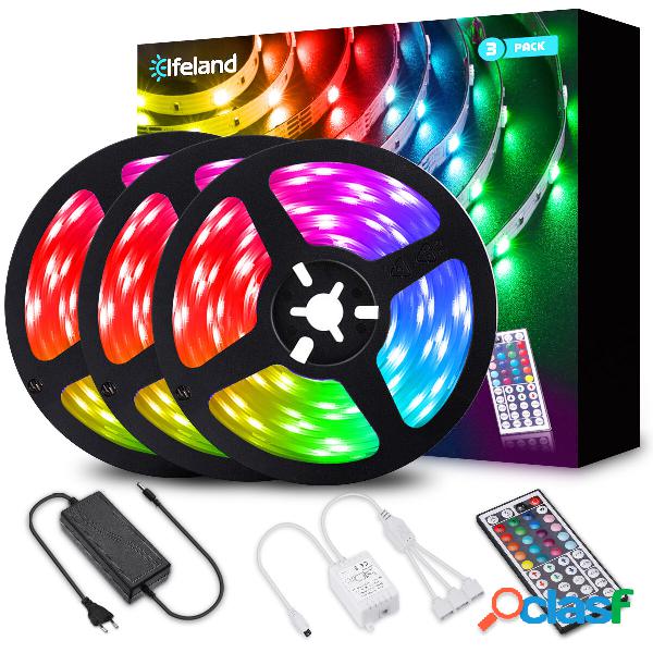 Elfeland 3 * 4M 5050 RGB LED luce di striscia non