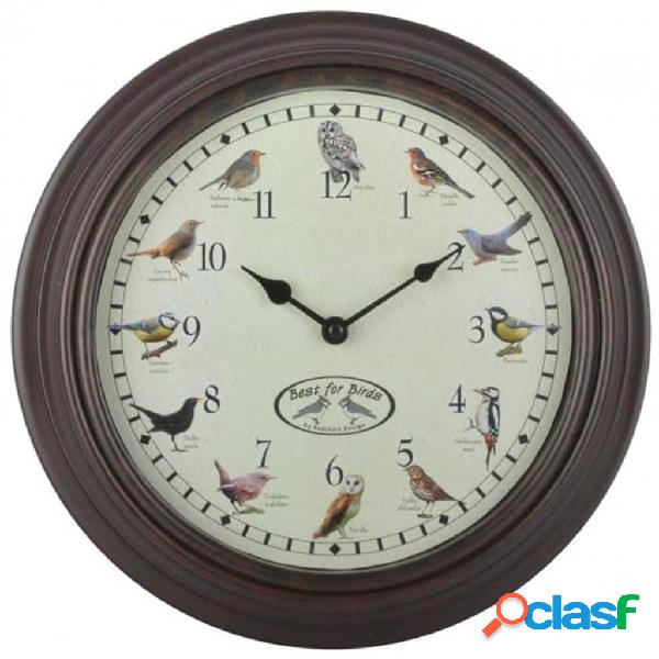 Esschert Design Orologio con Suoni di Uccelli
