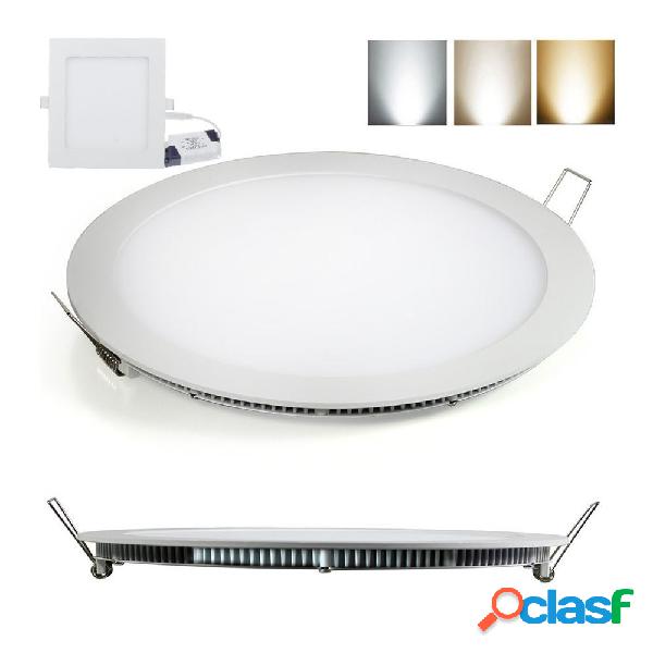 FARETTO LED 18W ULTRA SLIM QUADRATO INCASSO A MOLLA CON LED