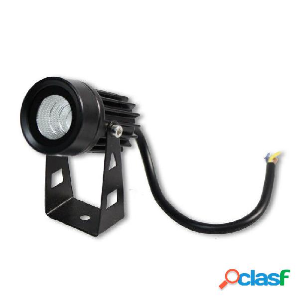 FARETTO LED 3,5W NERO ES38 STAFFA ORIENTABILE ESTERNO LUCE