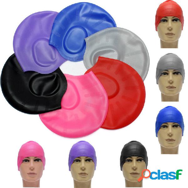 Flessibile Silicone Gel Orecchio Cuffia da bagno Uomo Donna