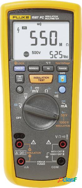 Fluke 1587 FC Misuratore di isolamento 50 V, 100 V, 250 V,