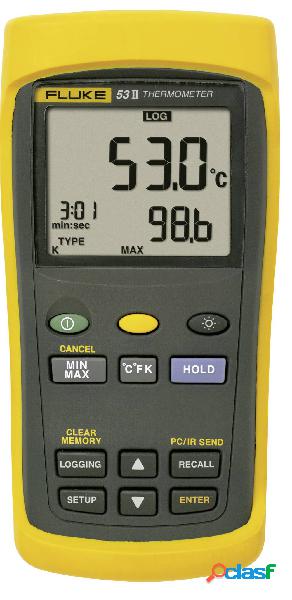 Fluke 53 II B Termometro -250 - +1767 °C Sensore tipo J, K,