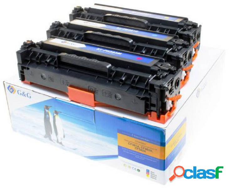 G&G Cassetta Toner Imballo multiplo sostituisce HP 312A,