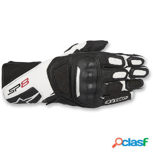 Guanti moto Alpinestar SP-8 Performance nero/bianco