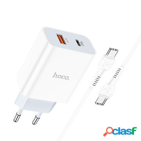 HOCO C97A Caricatore USB a 2 porte 20W USB-C e 18W USB-A