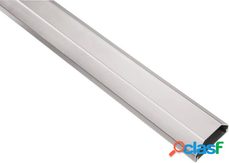 Hama Canalina passacavi Alluminio Argento rigido (L x L x A)
