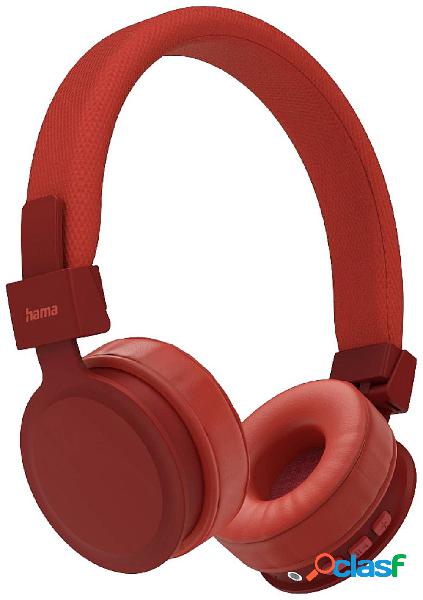 Hama Freedom Lit Cuffie On Ear Bluetooth Stereo Rosso