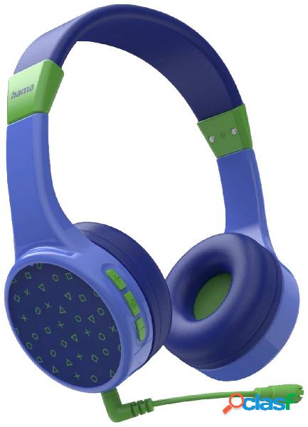 Hama Teens Guard Bambini Cuffie On Ear Bluetooth Stereo Blu