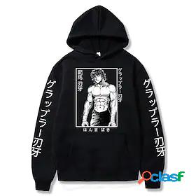 Inspired by Baki the Grappler Baki 100% Polyester Hoodie