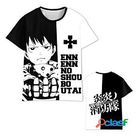 Inspired by Fire Force Cosplay 100% Polyester T-shirt Anime