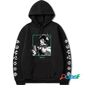 Inspired by Genshin Impact Venti 100% Polyester Hoodie Anime