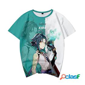Inspired by Genshin Impact Xiao 100% Polyester T-shirt Anime