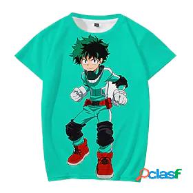 Inspired by My Hero Academia Deku 100% Polyester T-shirt