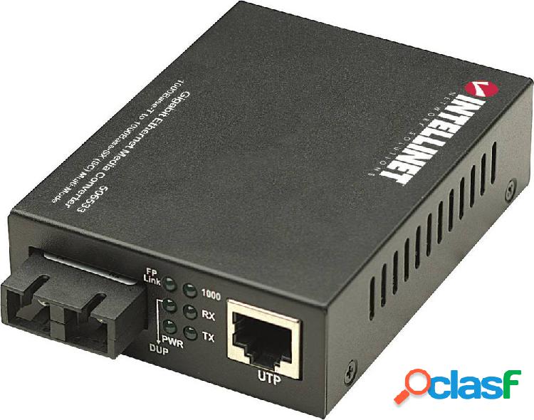 Intellinet 506533 LAN, SC Duplex Media converter di rete 1