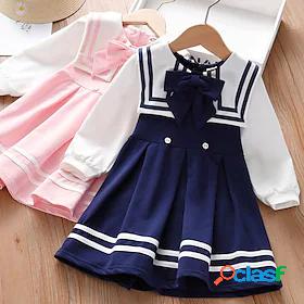 Kids Little Girls Dress Color Block Daily A Line Dress