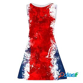 Kids Little Girls Dress Tie Dye Daily Holiday Vacation A