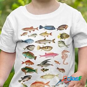 Kids Unisex Boys Girls T shirt Short Sleeve 3D Print