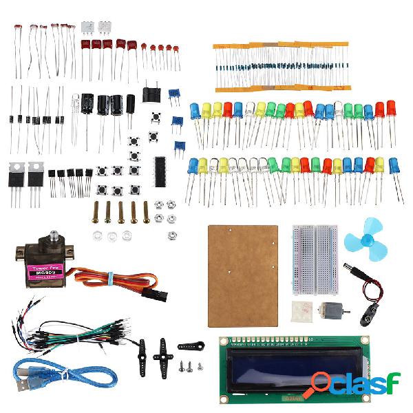 Kit KW-AR-BaseKit con motore DC 17 classi UNO R3 Breadboard