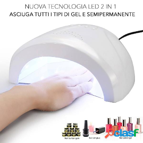 LAMPADA MANICURE LED UV PROFESSIONALE 48 WATT UV LED NAIL