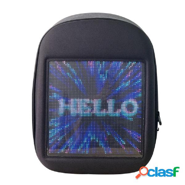 LED Backbag USB WiFi GPRS APP Spalla di controllo a doppia