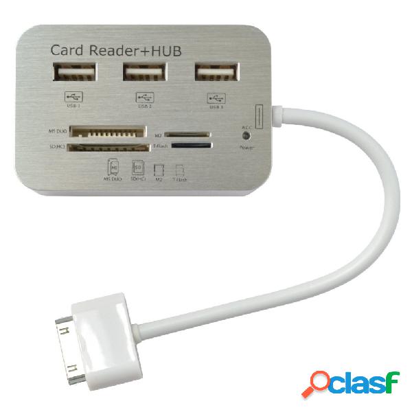LETTORE SCHEDE 7 IN 1 HUB CARD READER ADATATTORE SD USB IPAD