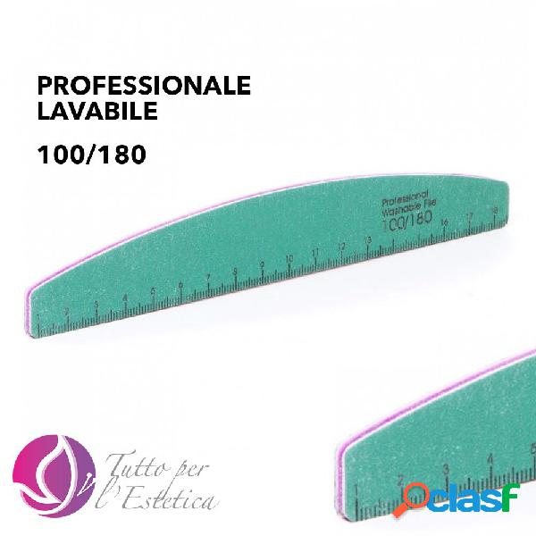 Lima 100/180 Professionale per unghie manicure Lavabile
