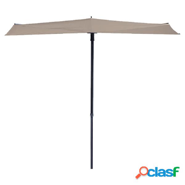 Madison Ombrellone da Balcone Sun Wave 270x150 cm Ecru
