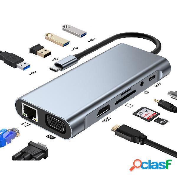 Mechzone 11 in 1 Hub USB-C Docking Station Tipo-C Adattatore