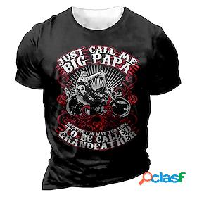 Mens Unisex T shirt Tee Graphic Motorcycle 3D Print Crew