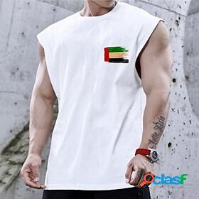 Mens Unisex T shirt Tee Graphic Prints National Flag Hot