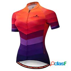 Miloto Per donna Manica corta Maglia da ciclismo Inverno