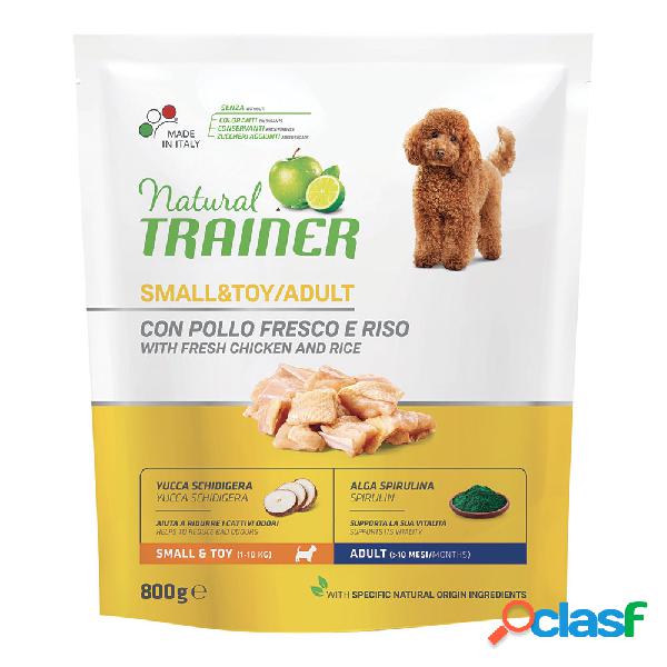 Natural Trainer Dog Adult Small & Toy con Pollo fresco 800