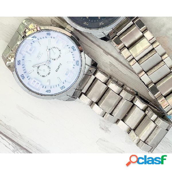 OROLOGIO POLSO ZCC UOMO ACCIAIO ANALOGICO QUARZO CRONOGRAFO