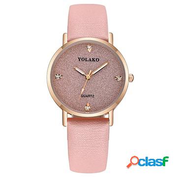 Orologio da Polso Yolako Luxury da Donna - 32mm - Rosa