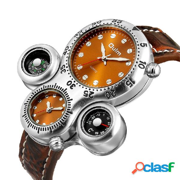 Oulm Creative Irregular Design Compass Termometro Orologio