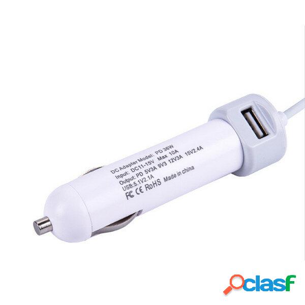 PD 36W USB2.0 Type C Caricabatteria da auto con carica