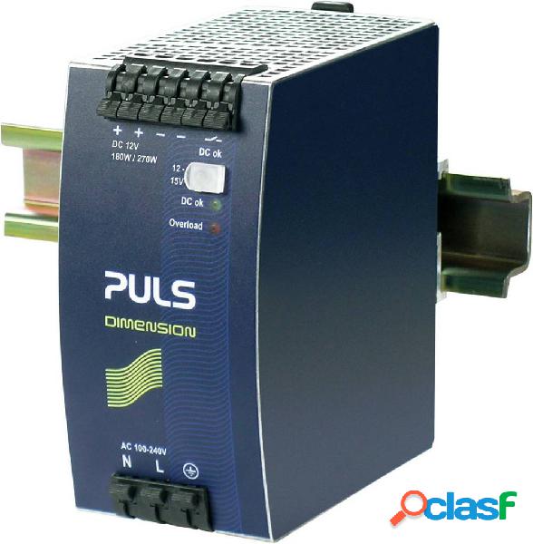 PULS QS10.121 Alimentatore per guida DIN 12 V/DC 15 A 180 W
