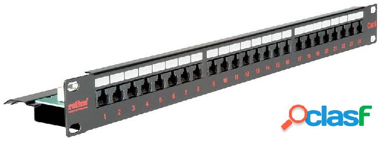 Patchpanel di rete Roline 24 Porte 26.11.0362 CAT 6 1 U