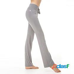 Per donna Vita alta Pantaloni da yoga A zampa Pantaloni