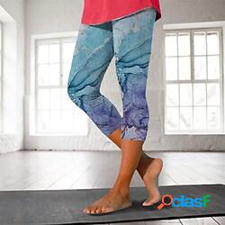 Per donna Vita alta Pantaloni da yoga Ghette Pantaloni