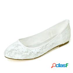 Per donna scarpe da sposa Appartamenti di nozze Scarpe da