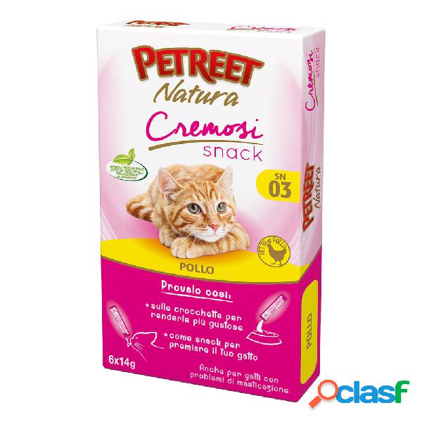 Petreet Natura Cremosi snack Pollo 6x14 gr.