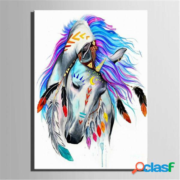 Pittura a olio per numero Kit indiano cavallo / leone