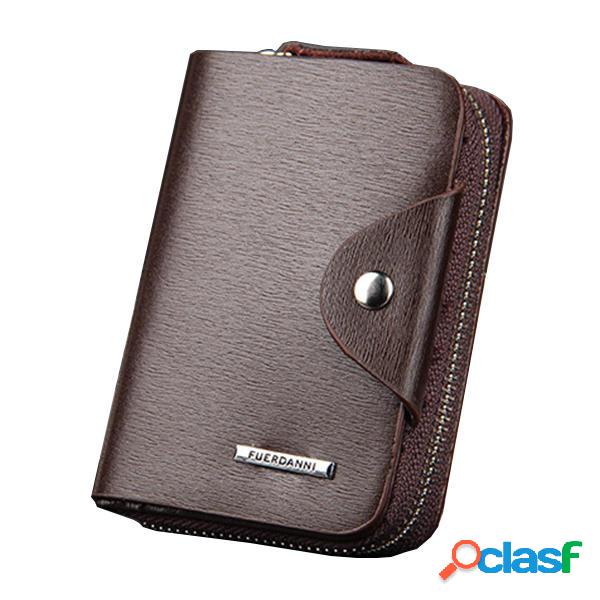 Portafoglio da Uomo in Pelle PU Minimalista Multifunzionale