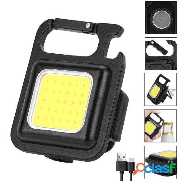 Portatile 500LM Portachiavi Mini luce LED Torcia elettrica